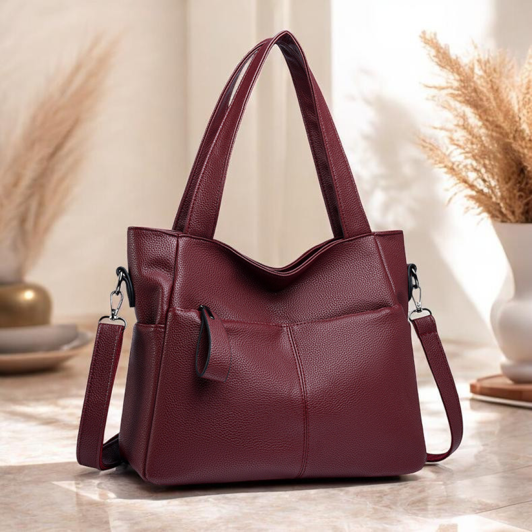 Large Capacity Shoulder Bag for Women – Office Tote Bag with Multiple Compartments