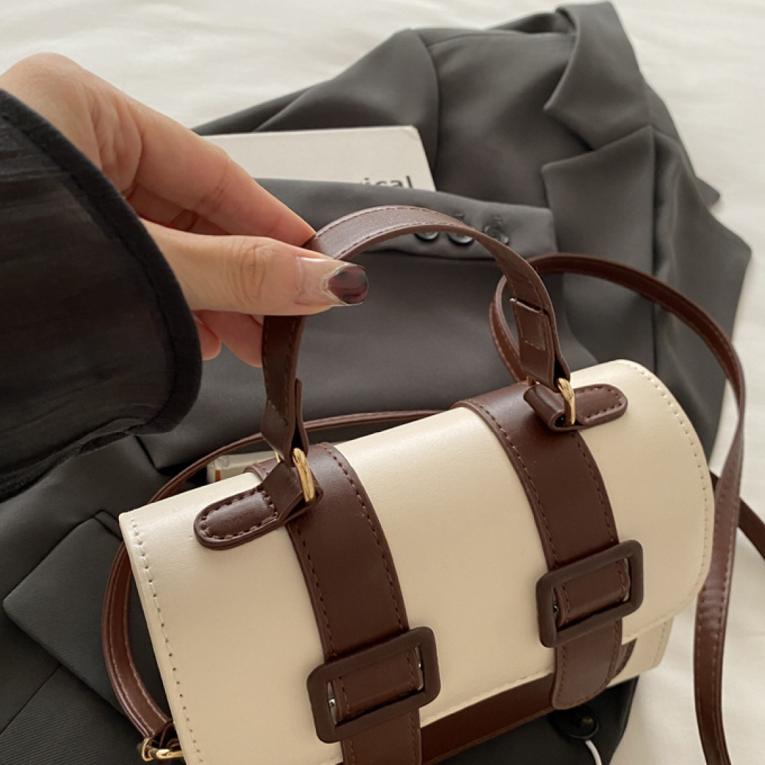Dual Buckle Mini Satchel – Compact, Stylish & Everyday Ready