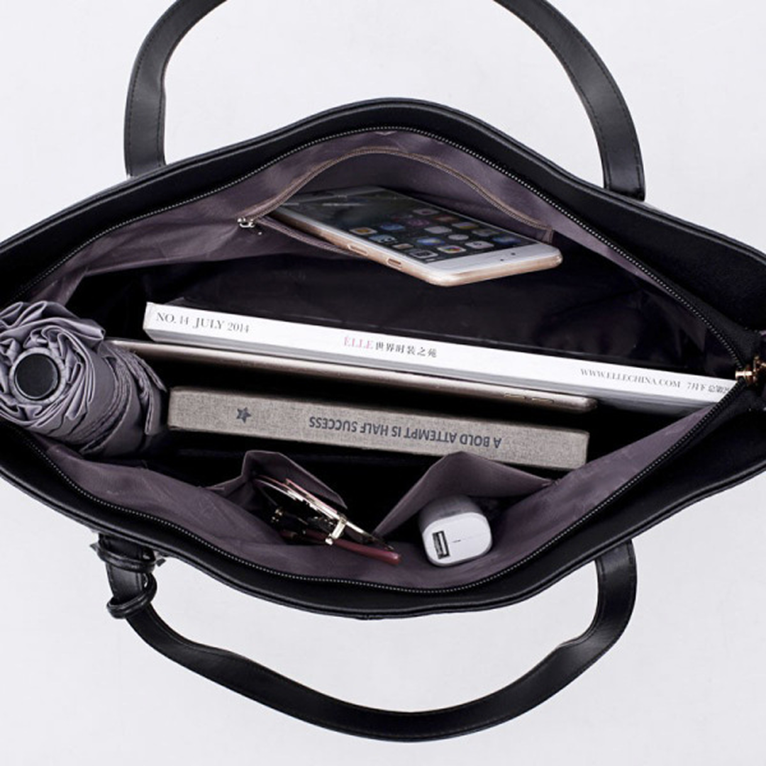 Classic Black Everyday Tote