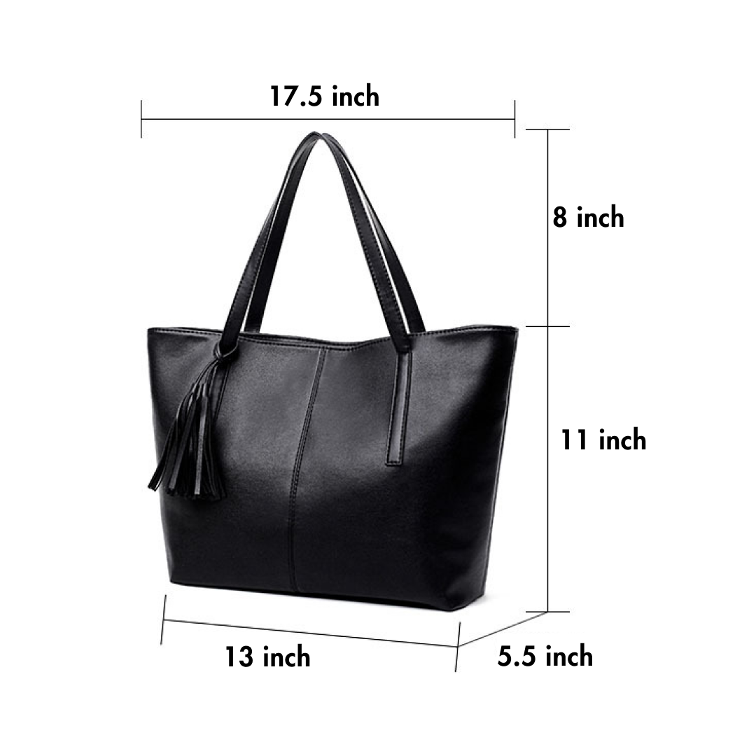 Classic Black Everyday Tote