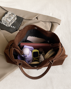 Retro Suede Handbag – Timeless Elegance, Everyday Functionality