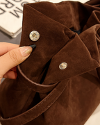 Retro Suede Handbag – Timeless Elegance, Everyday Functionality
