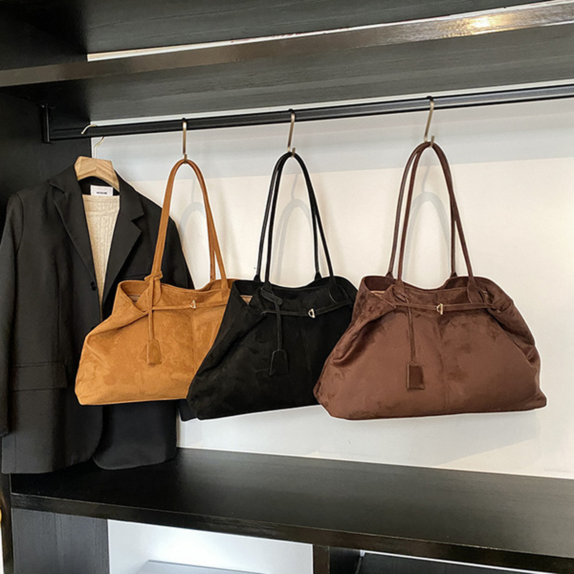 Soft Suede Tote Bag – Spacious, Chic & Effortlessly Versatile