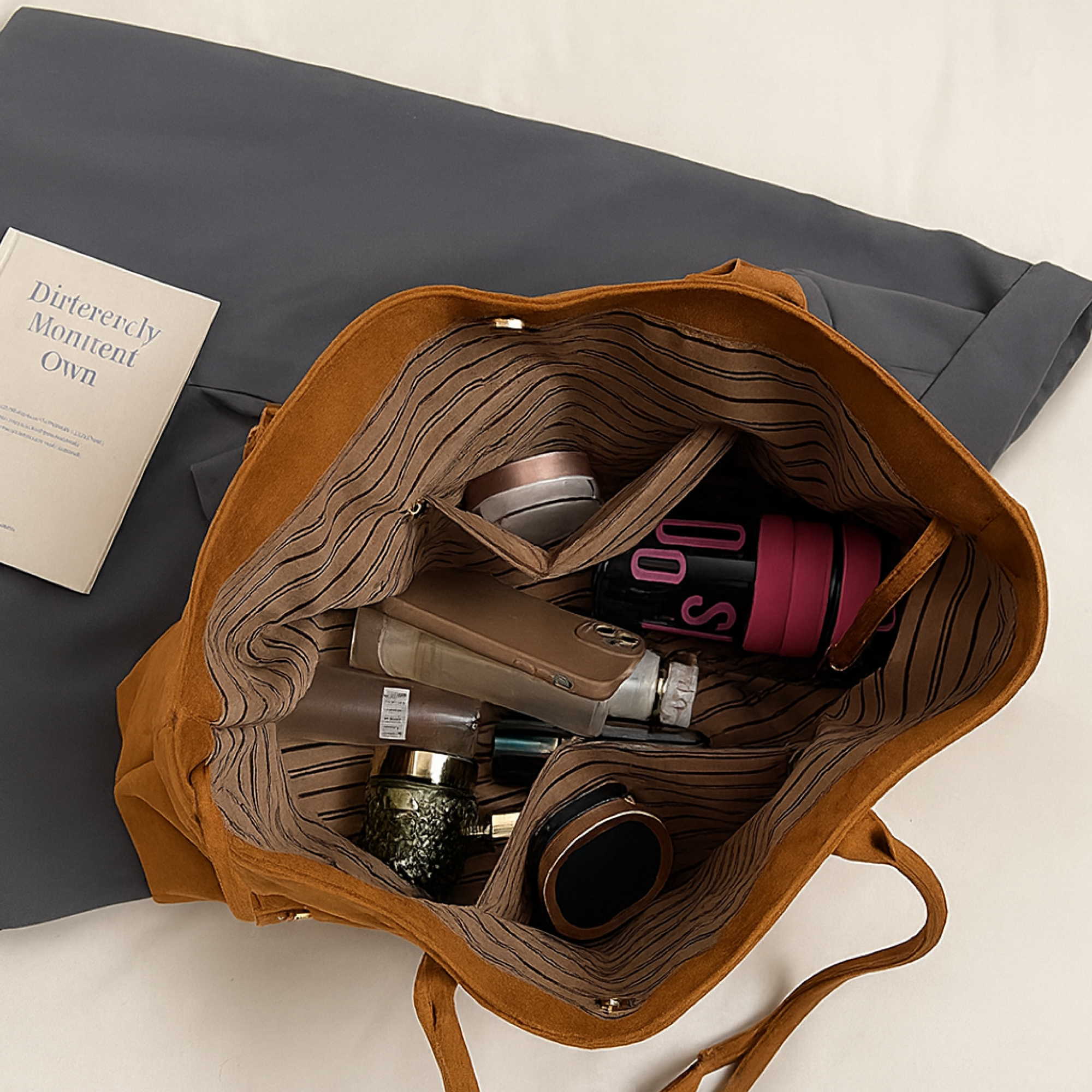 Soft Suede Tote Bag – Spacious, Chic & Effortlessly Versatile