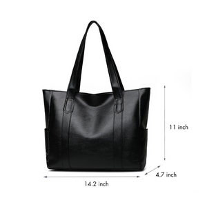 Black shoulder bag measurement