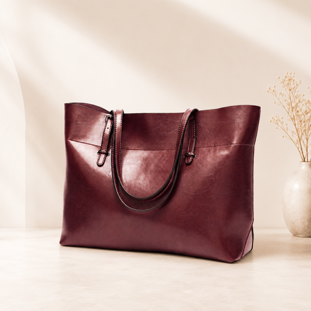 Classic Elegant PU Leather Tote Bag – Spacious, Stylish & Durable