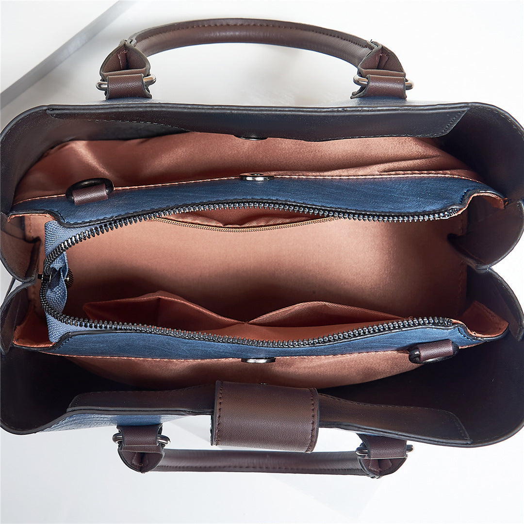 Structured everyday handbag with compartments