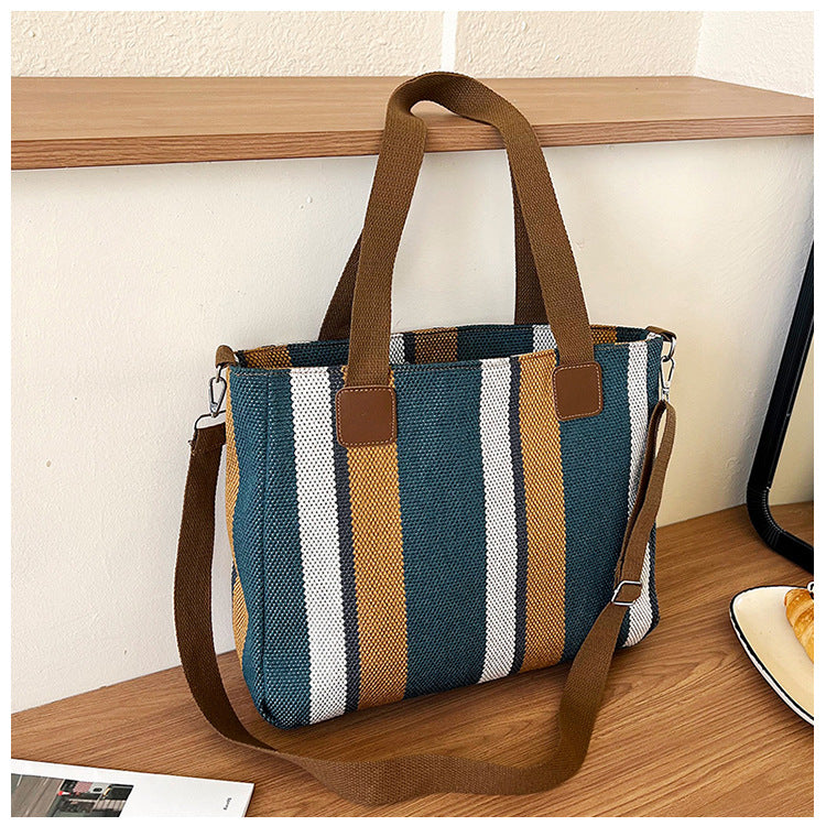 livoree Striped Stroll Tote