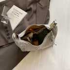 Butterfly Charm Shoulder Bag – Elegant PU Finish with Metallic Accents