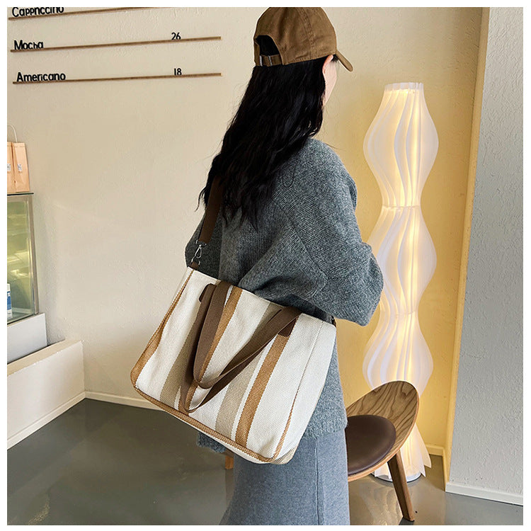 livoree Striped Stroll Tote