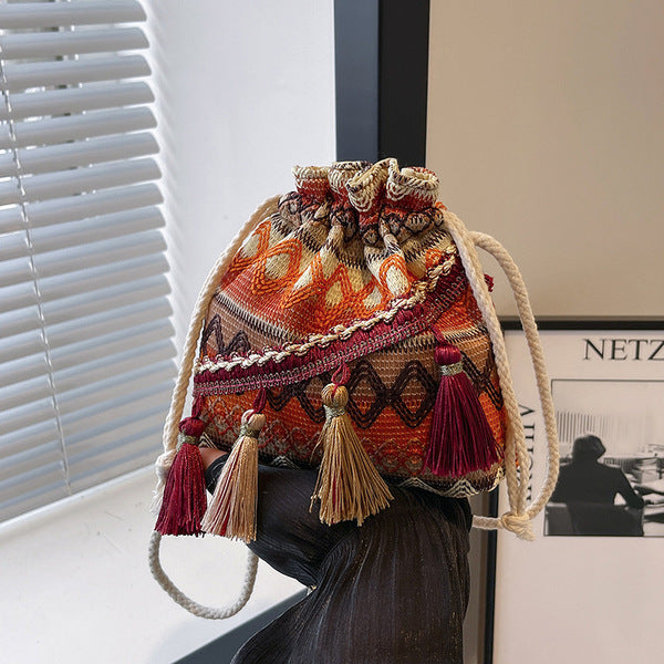 livoree Boho Tassel Pouch