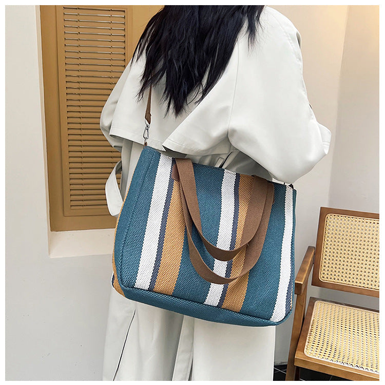 livoree Striped Stroll Tote