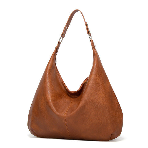 Soft Slouch Hobo Tote – Spacious, Everyday Comfort - Burgundy and Brown