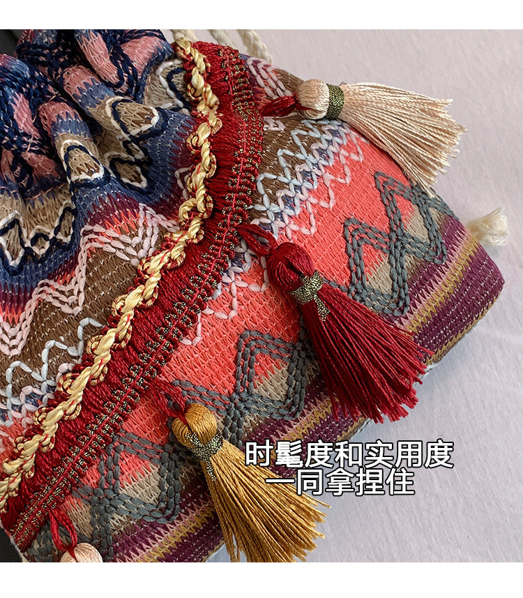 livoree Boho Tassel Pouch