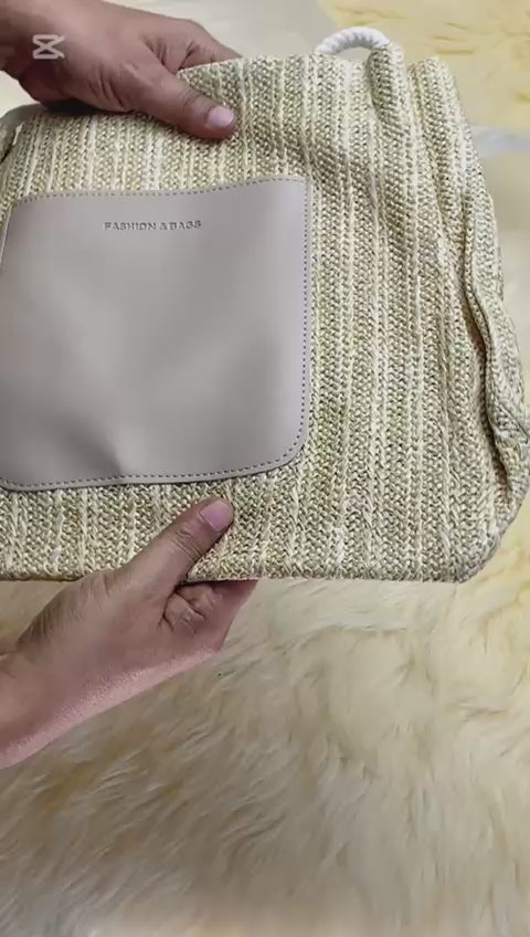 Straw Weave Tote – Lightweight Charm, Everyday Ease