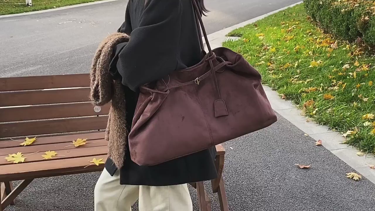 Soft Suede Tote Bag – Spacious, Chic & Effortlessly Versatile