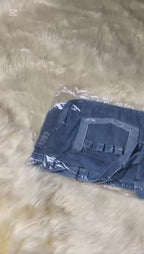 Denim Washed Brushed Tassel Messenger Bag - Large Capacity Casual Shoulder Bag for Women